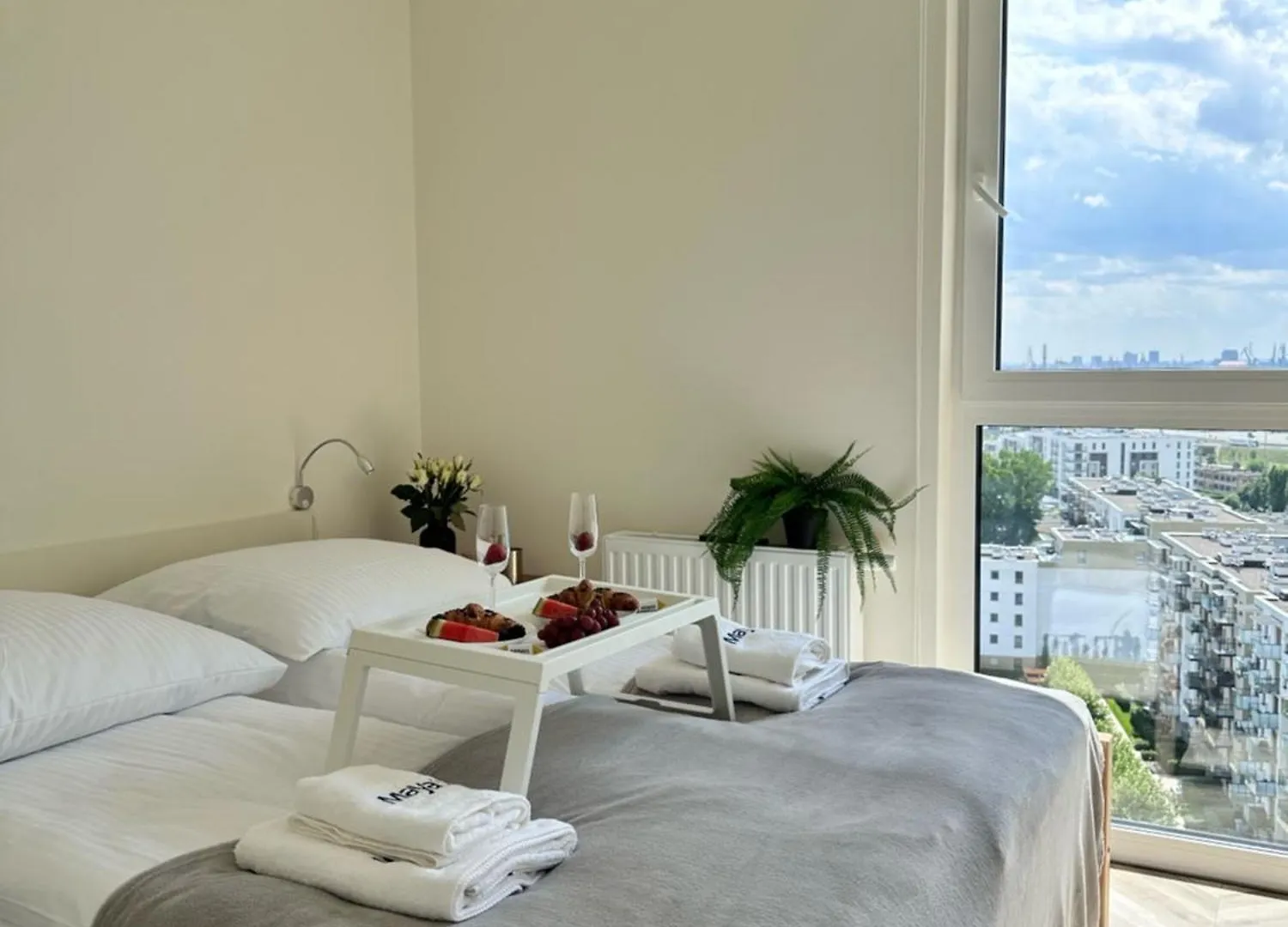 גדנסק Maya'S Flats & Resorts 101 Sea View - 3 Pokojowy Apartament Z Widokiem Na Morze Na Letnicy דירה