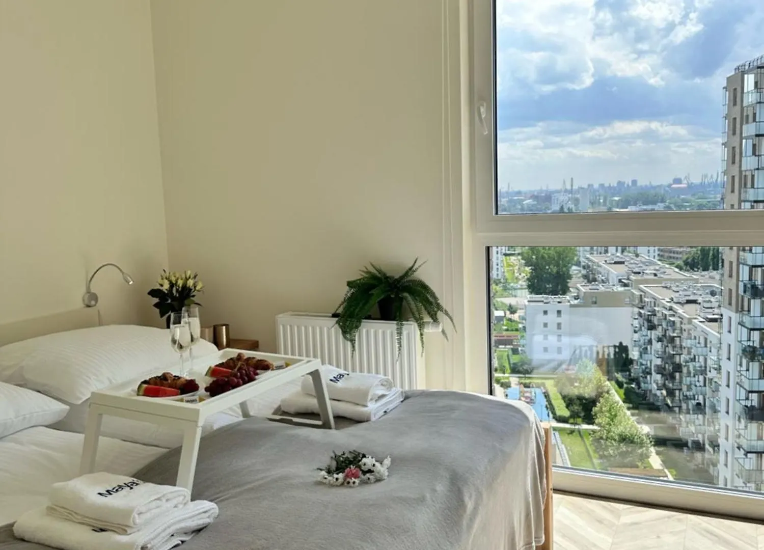 גדנסק Maya'S Flats & Resorts 101 Sea View - 3 Pokojowy Apartament Z Widokiem Na Morze Na Letnicy 0*,  פולין