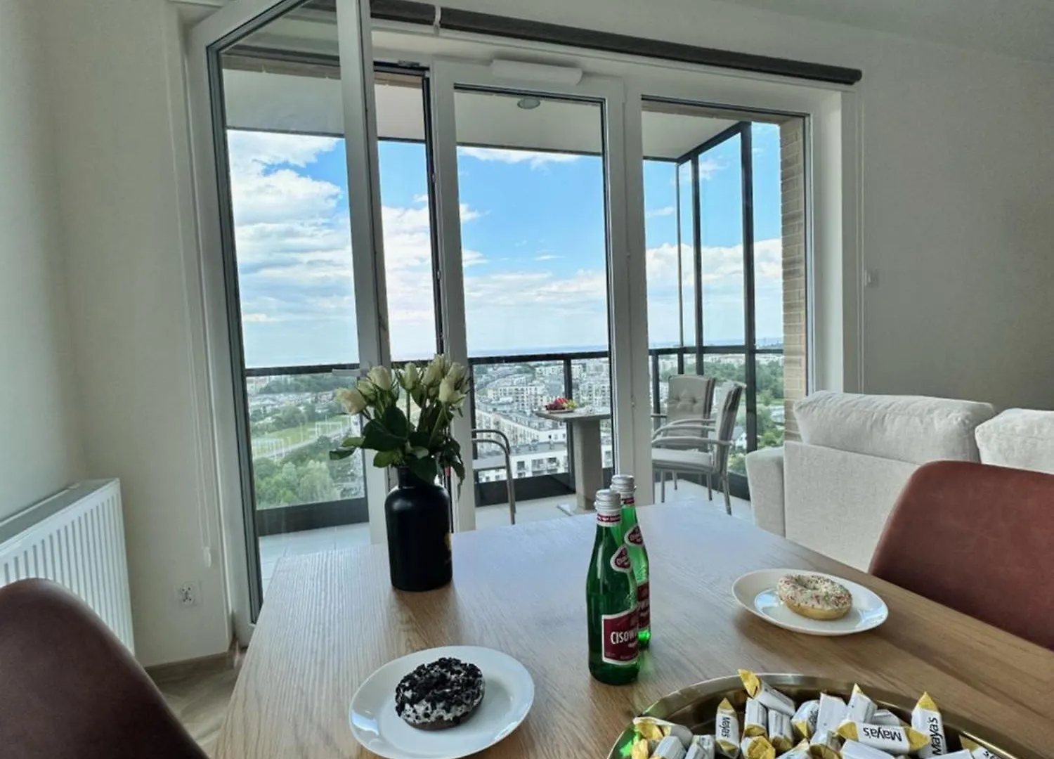 גדנסק Maya'S Flats & Resorts 101 Sea View - 3 Pokojowy Apartament Z Widokiem Na Morze Na Letnicy דירה