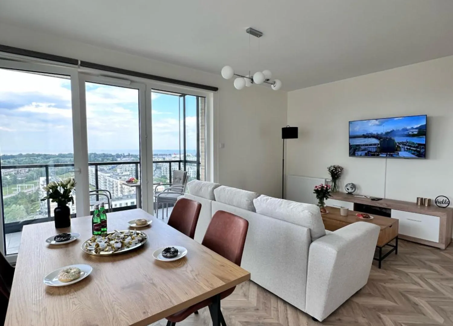דירה גדנסק Maya'S Flats & Resorts 101 Sea View - 3 Pokojowy Apartament Z Widokiem Na Morze Na Letnicy פולין