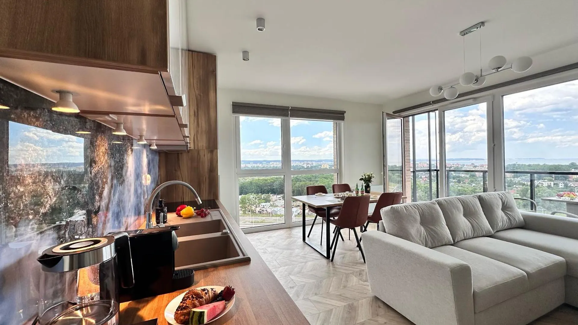 דירה גדנסק Maya'S Flats & Resorts 101 Sea View - 3 Pokojowy Apartament Z Widokiem Na Morze Na Letnicy