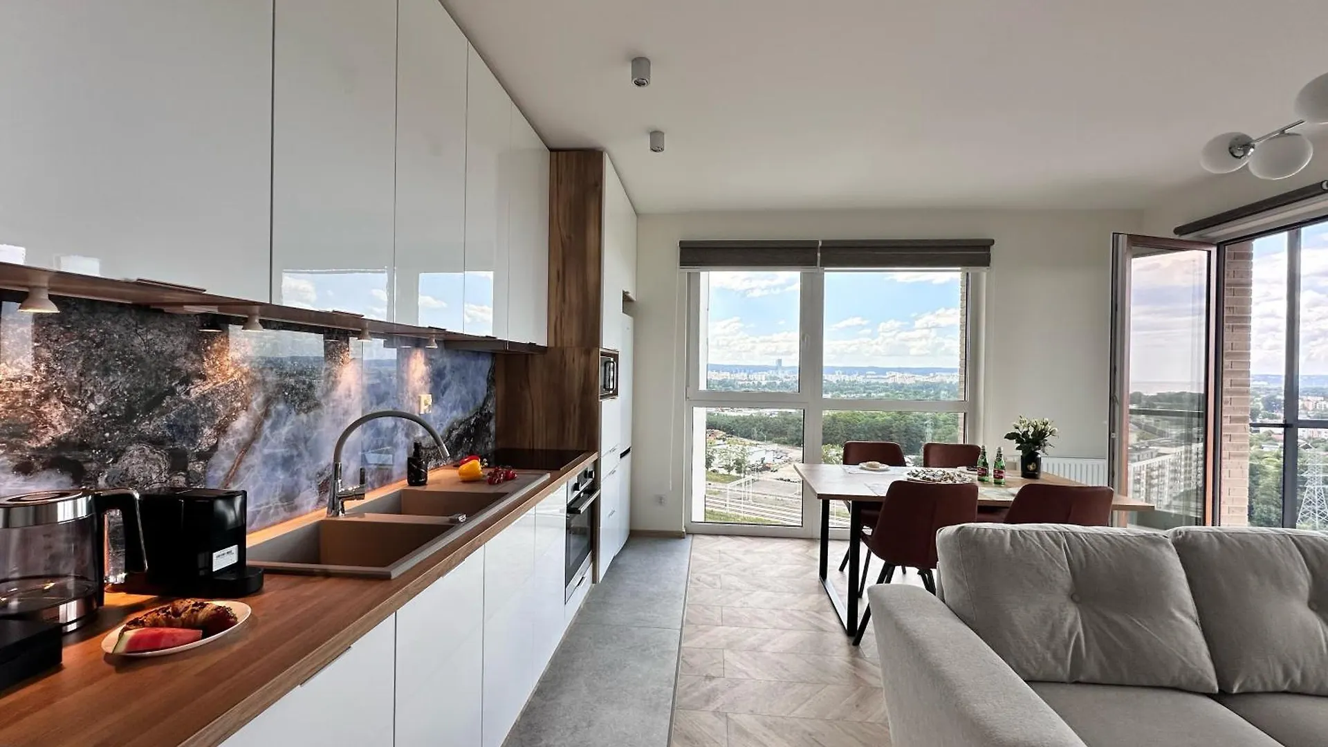 גדנסק Maya'S Flats & Resorts 101 Sea View - 3 Pokojowy Apartament Z Widokiem Na Morze Na Letnicy