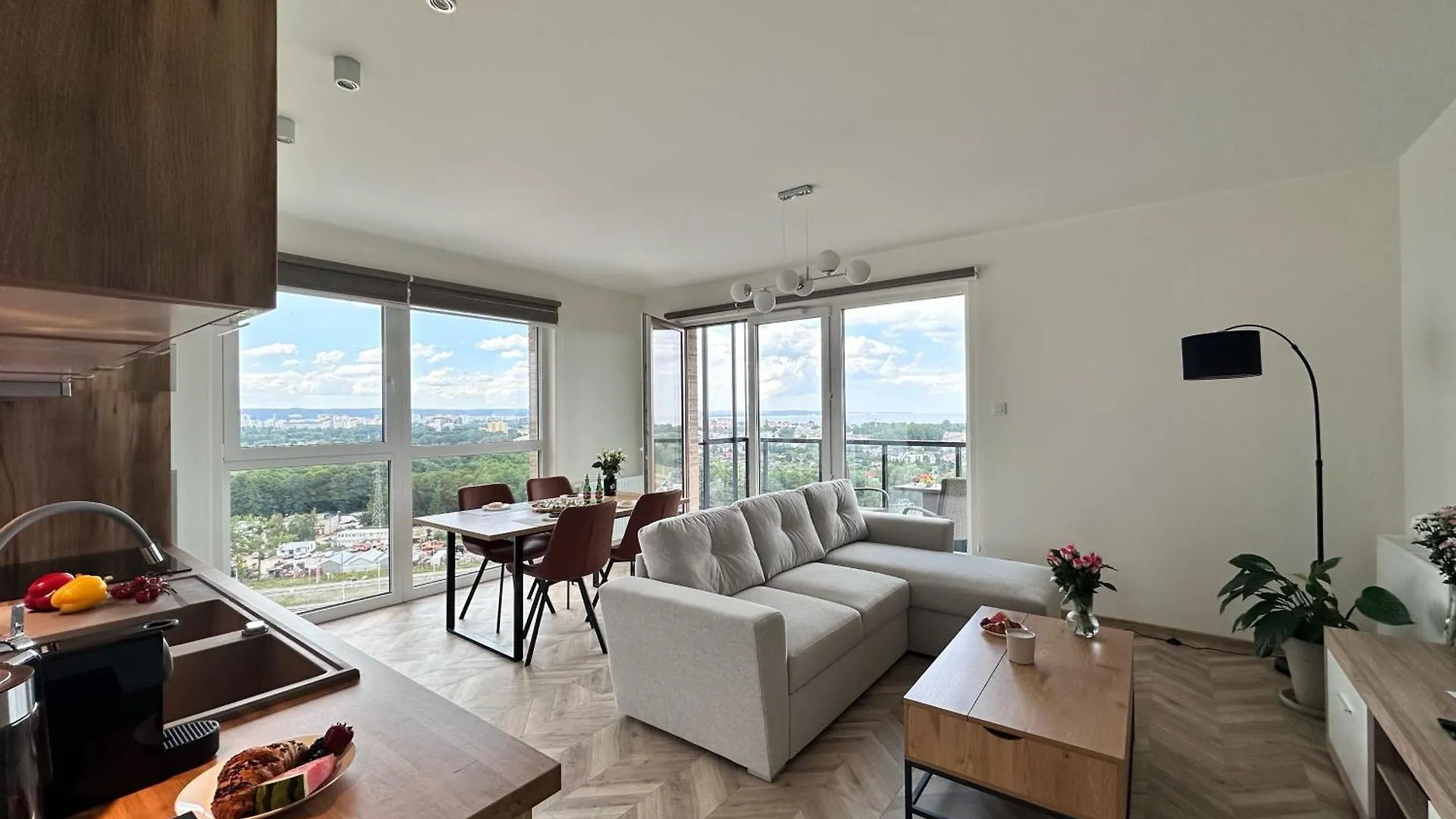 גדנסק Maya'S Flats & Resorts 101 Sea View - 3 Pokojowy Apartament Z Widokiem Na Morze Na Letnicy