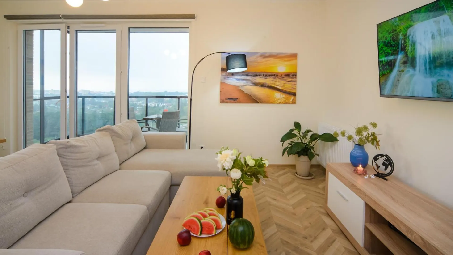 דירה גדנסק Maya'S Flats & Resorts 101 Sea View - 3 Pokojowy Apartament Z Widokiem Na Morze Na Letnicy
