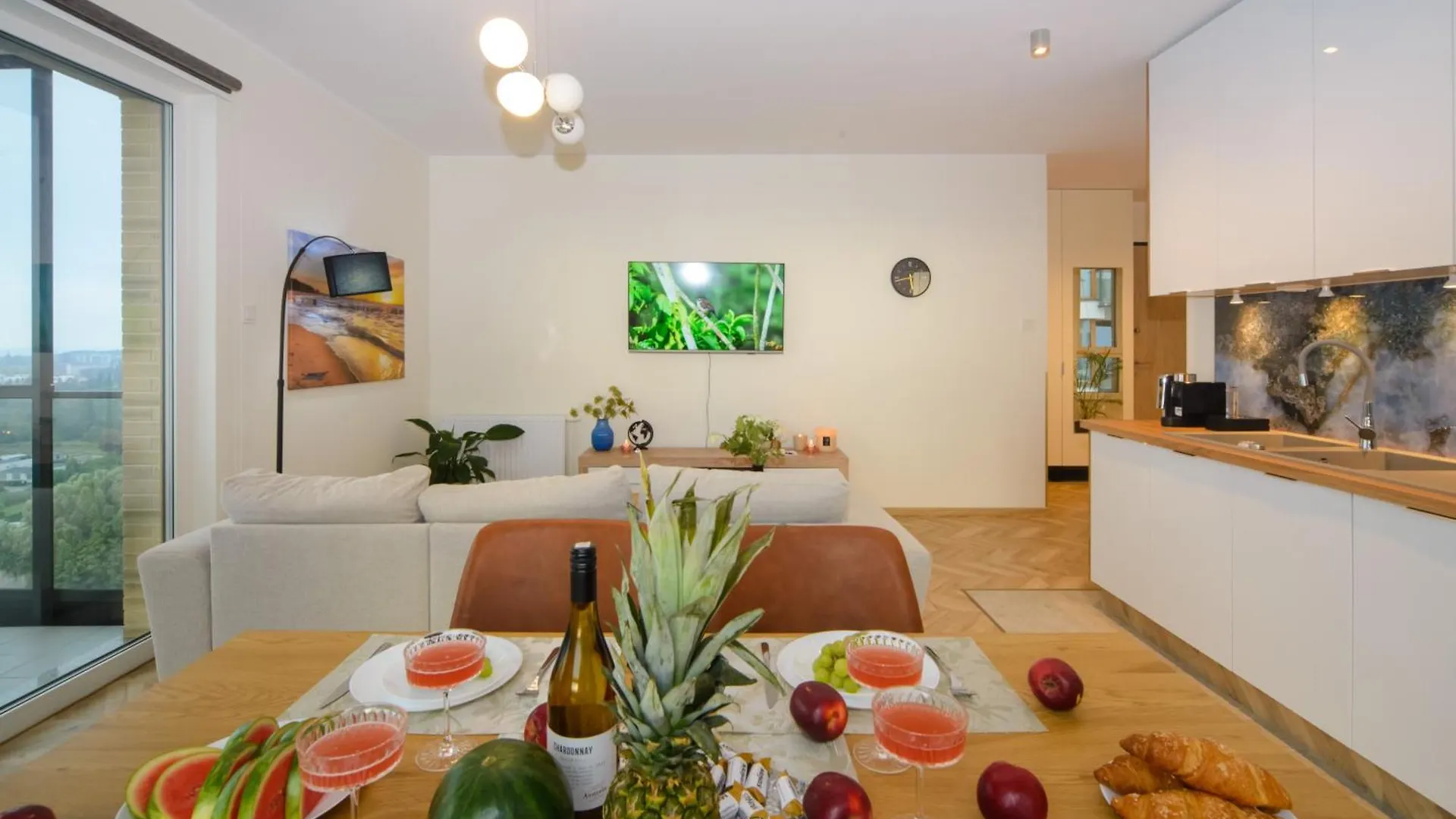 גדנסק Maya'S Flats & Resorts 101 Sea View - 3 Pokojowy Apartament Z Widokiem Na Morze Na Letnicy דירה