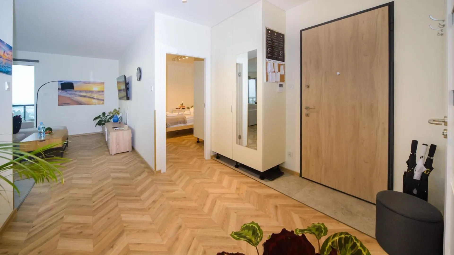 גדנסק Maya'S Flats & Resorts 101 Sea View - 3 Pokojowy Apartament Z Widokiem Na Morze Na Letnicy 0*,  פולין