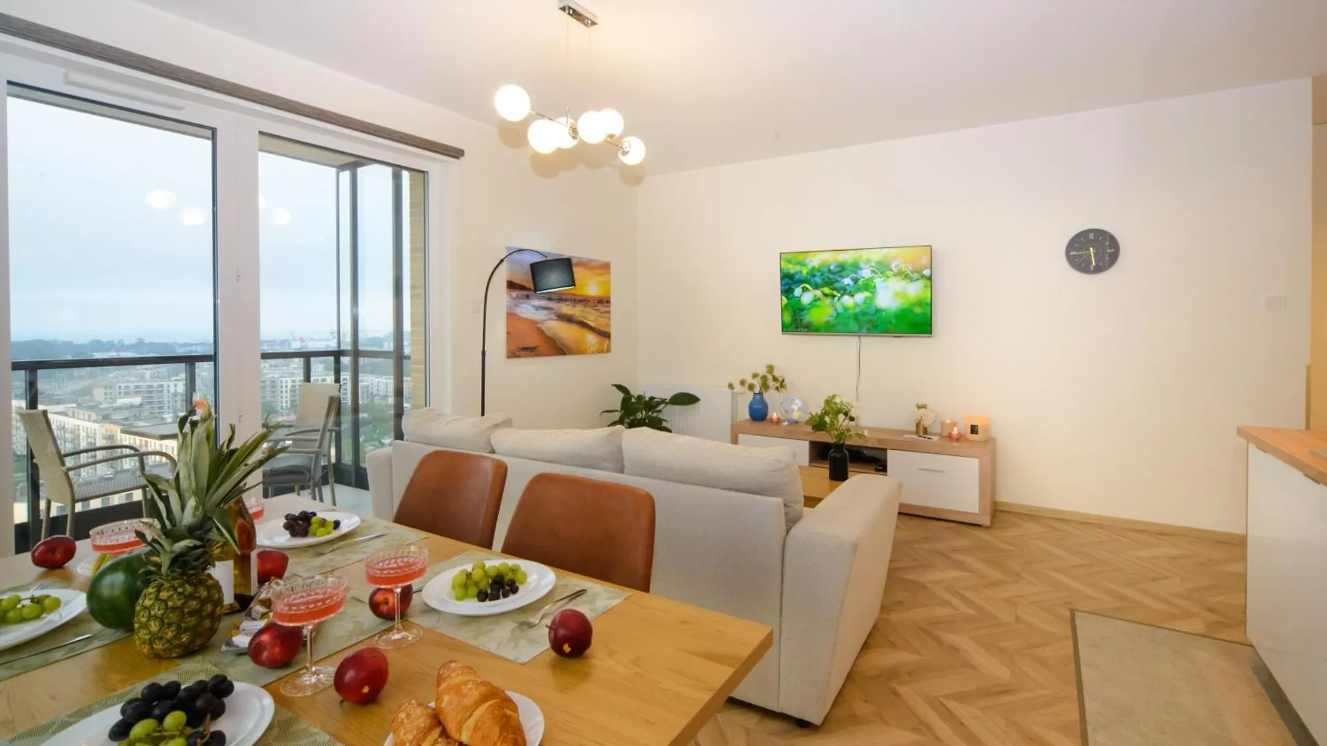גדנסק Maya'S Flats & Resorts 101 Sea View - 3 Pokojowy Apartament Z Widokiem Na Morze Na Letnicy