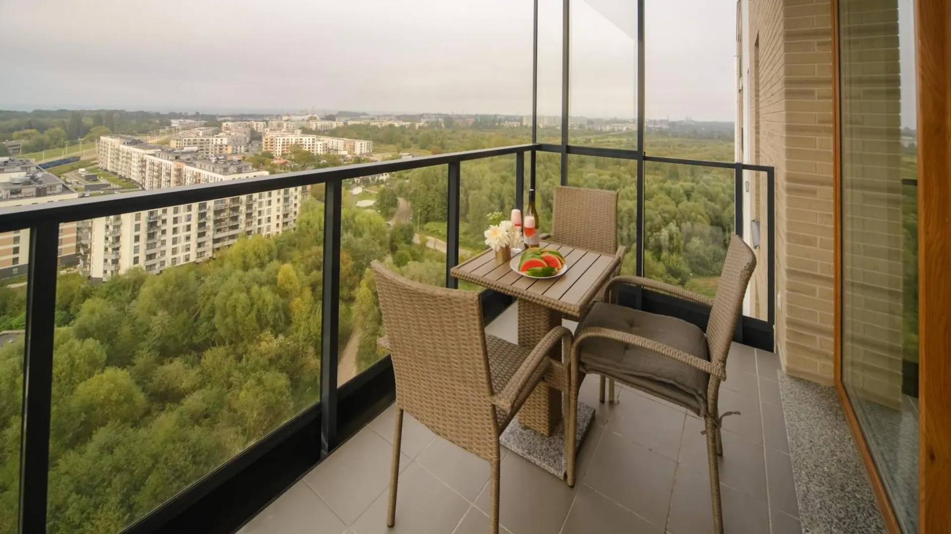 דירה גדנסק Maya'S Flats & Resorts 101 Sea View - 3 Pokojowy Apartament Z Widokiem Na Morze Na Letnicy פולין